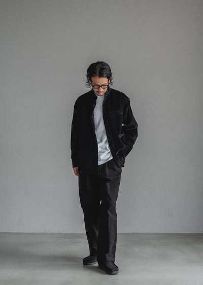 STUD CHINO  2-TUCK WIDE TROUSERS