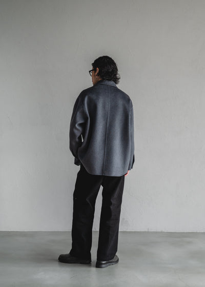 STUD CHINO  2-TUCK WIDE TROUSERS