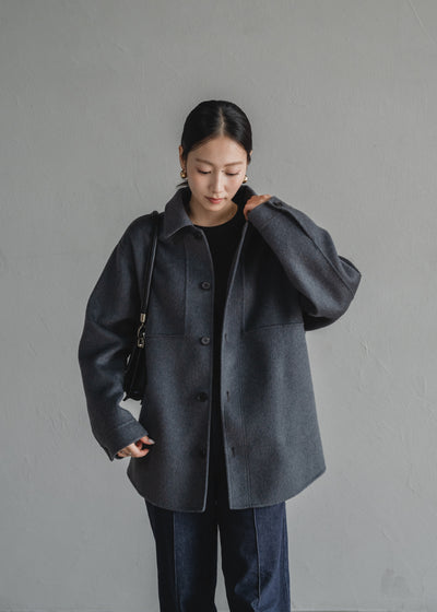 【Na.e x DAEL】WOOL CASHMERE SHIRT JACKET