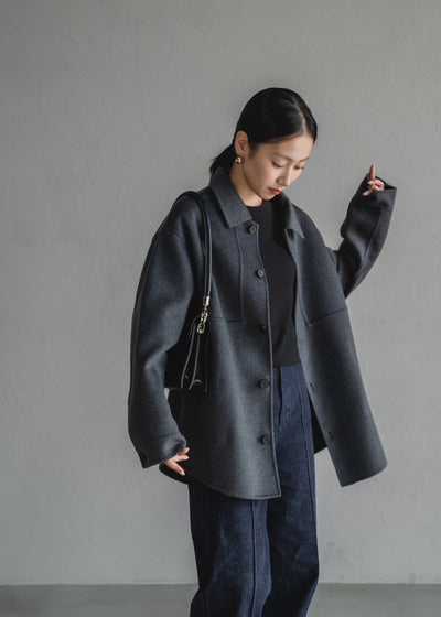 【Na.e x DAEL】WOOL CASHMERE SHIRT JACKET