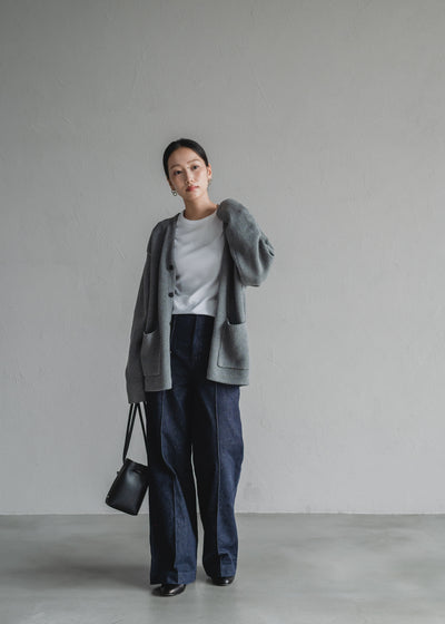 TEXTURED KNIT CARDIGAN