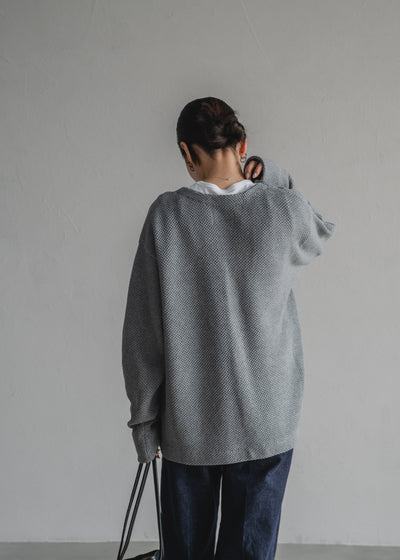 TEXTURED KNIT CARDIGAN