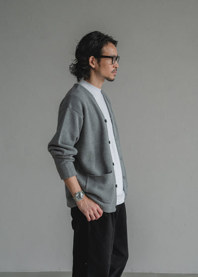 TEXTURED KNIT CARDIGAN