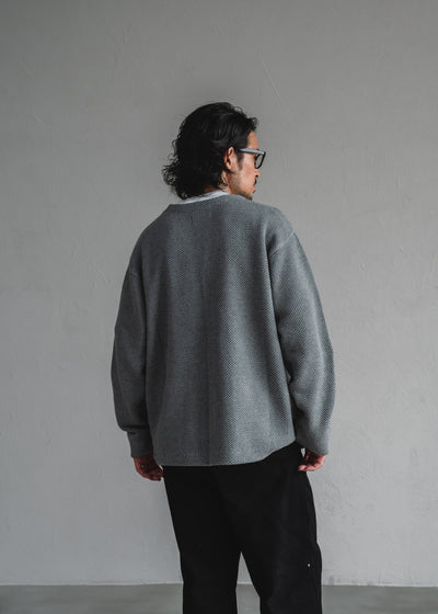 TEXTURED KNIT CARDIGAN