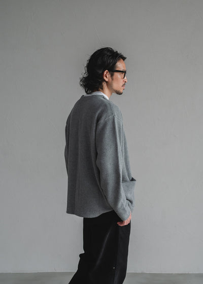 TEXTURED KNIT CARDIGAN