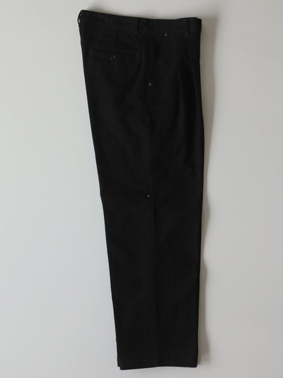 STUD CHINO  2-TUCK WIDE TROUSERS